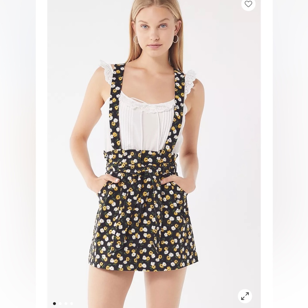 UO Ireley Corduroy Skirtall Overall small